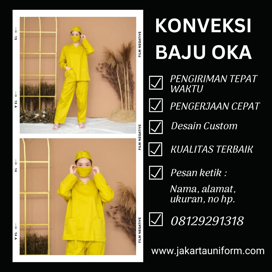 Jasa Pembuatan Baju OKA di Jakarta, Ahli Menjahit Mendesain Gaya Unik Solusi Fasilitas Rumah Sakit Anda Hubungi WA 08129291318