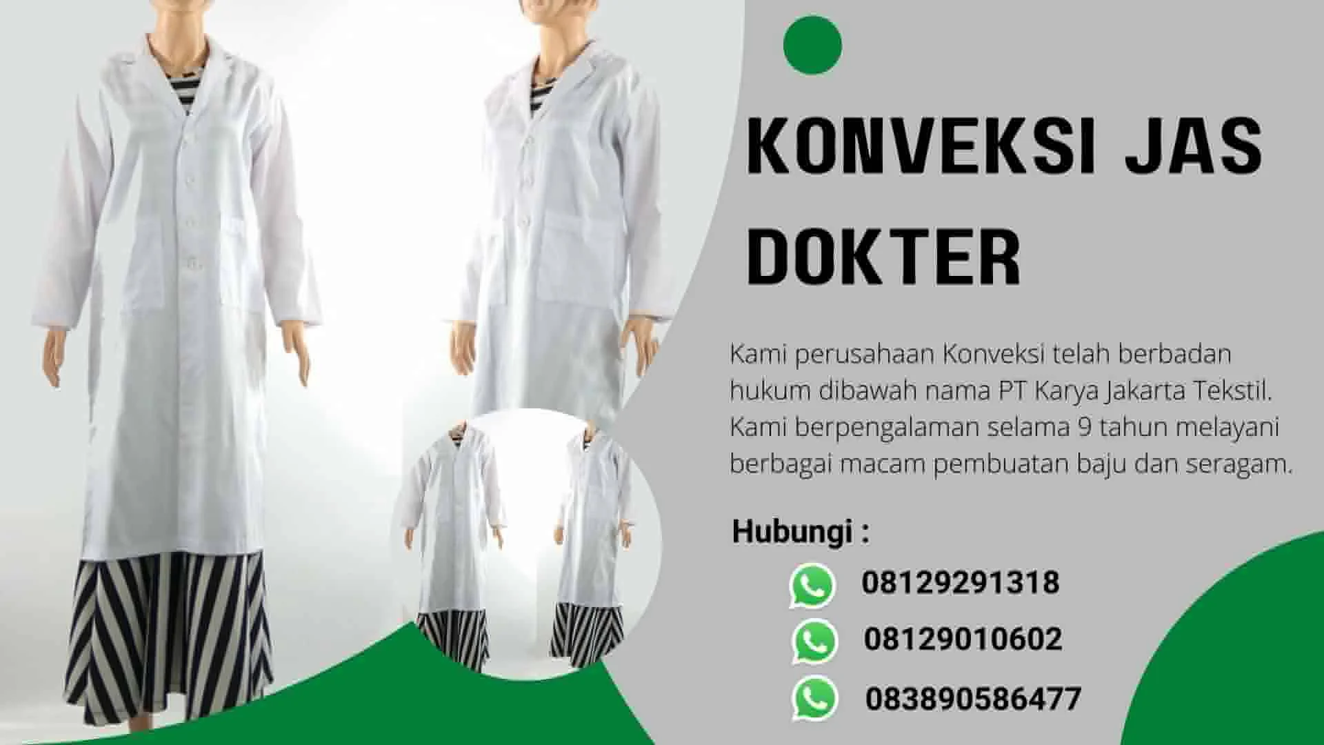 Konveksi Jas Dokter Tahan Lama Perlengkapan Terbaik Klinik di Ogan Komering Ilir
