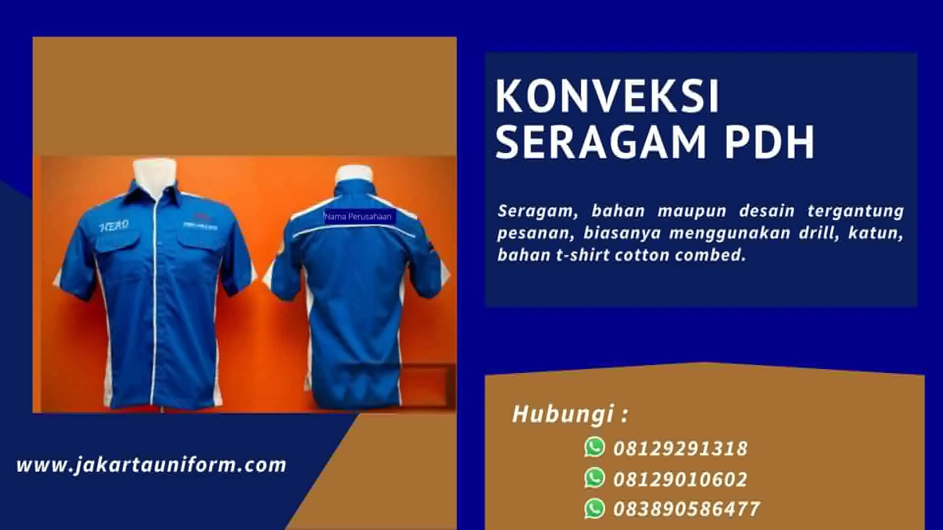 Konveksi Seragam PDH