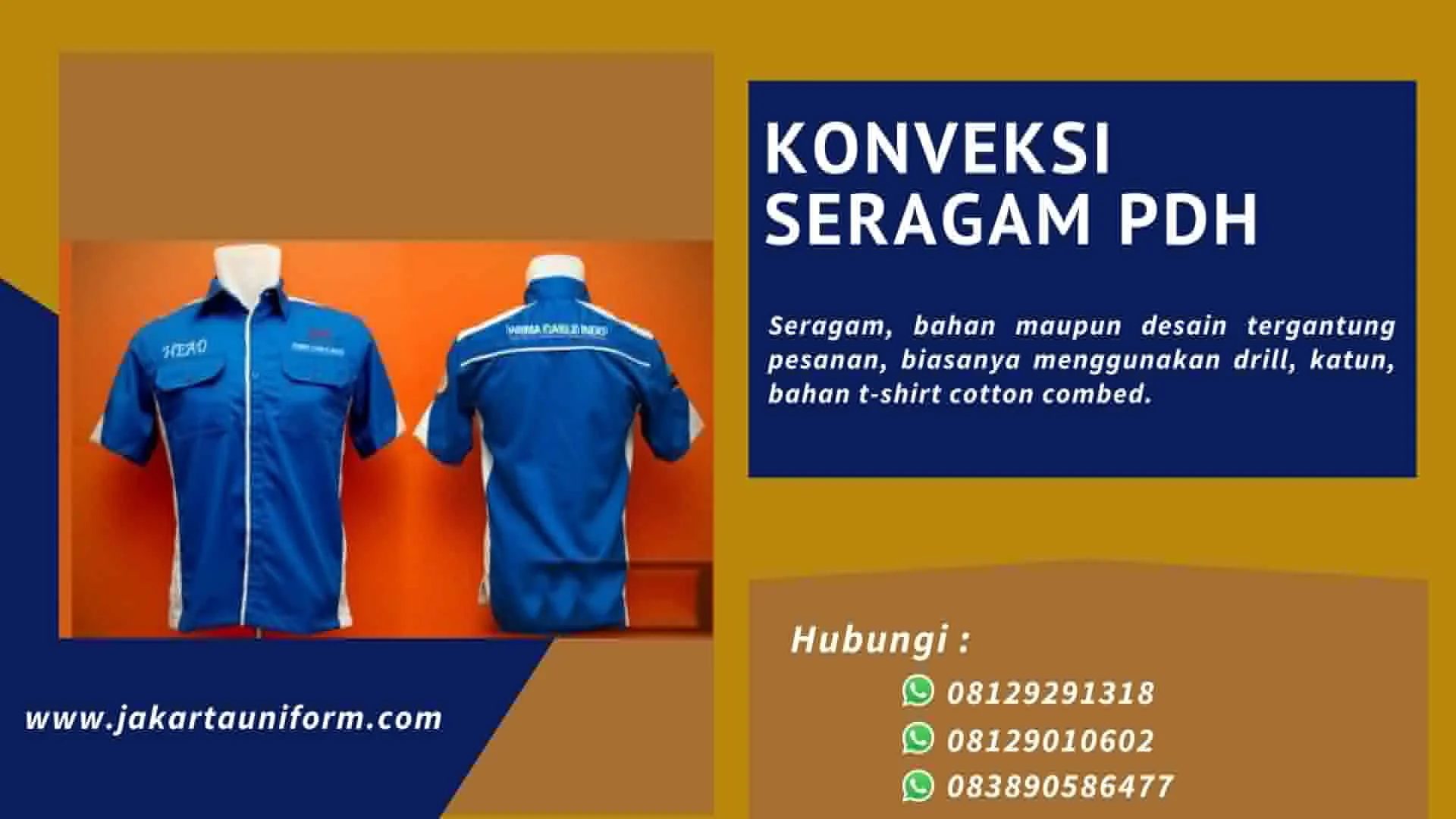 Konveksi Seragam PDH