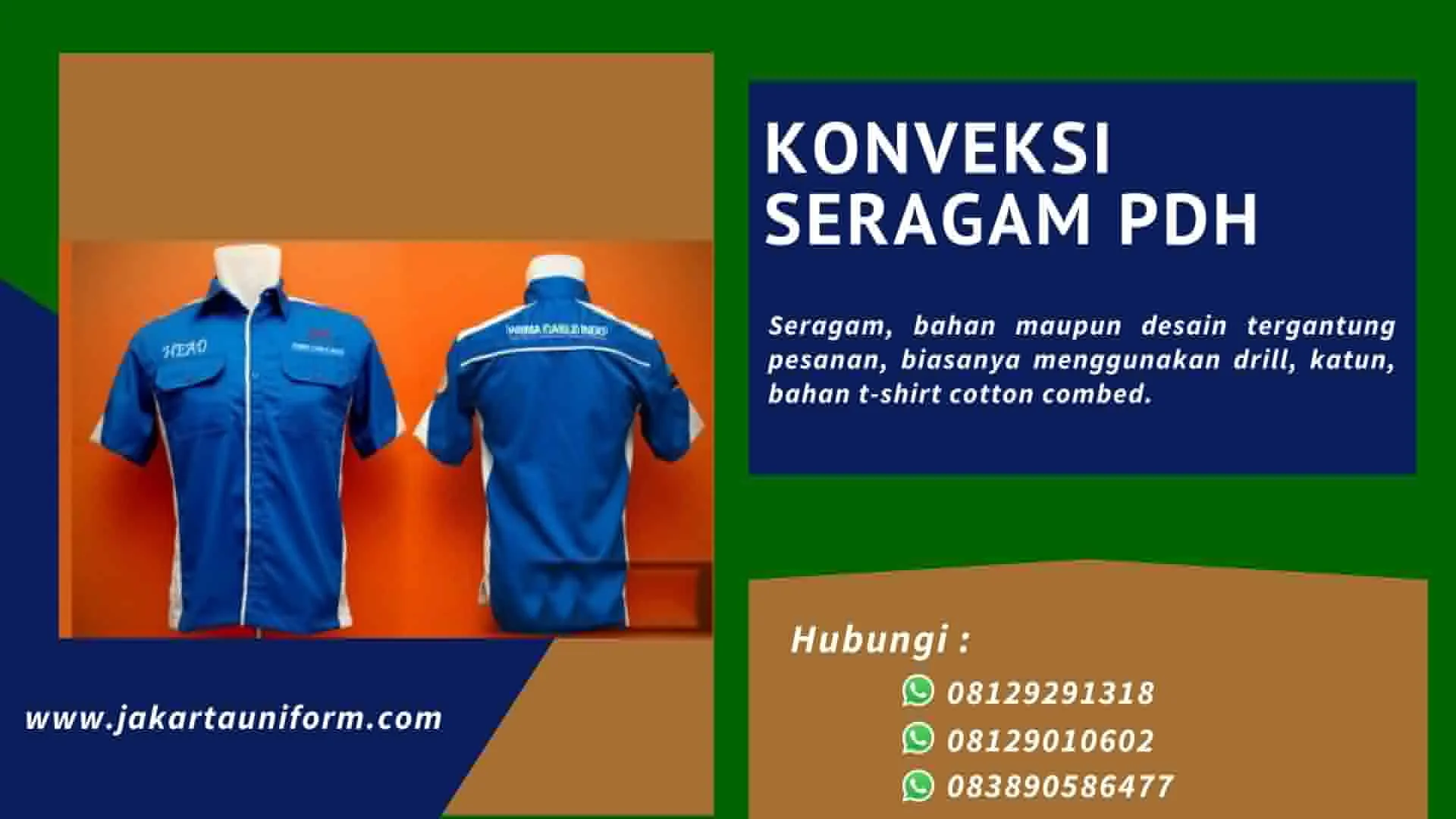 Konveksi Seragam PDH