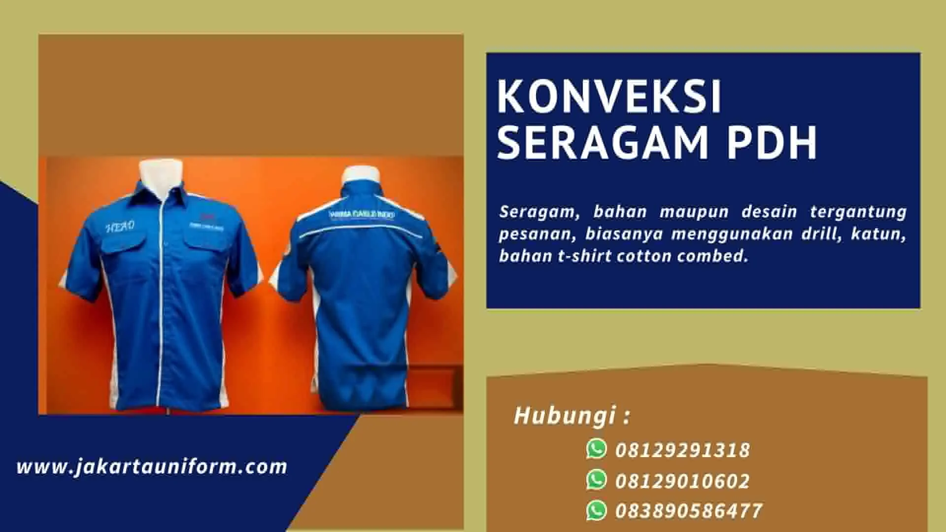 Konveksi Seragam PDH
