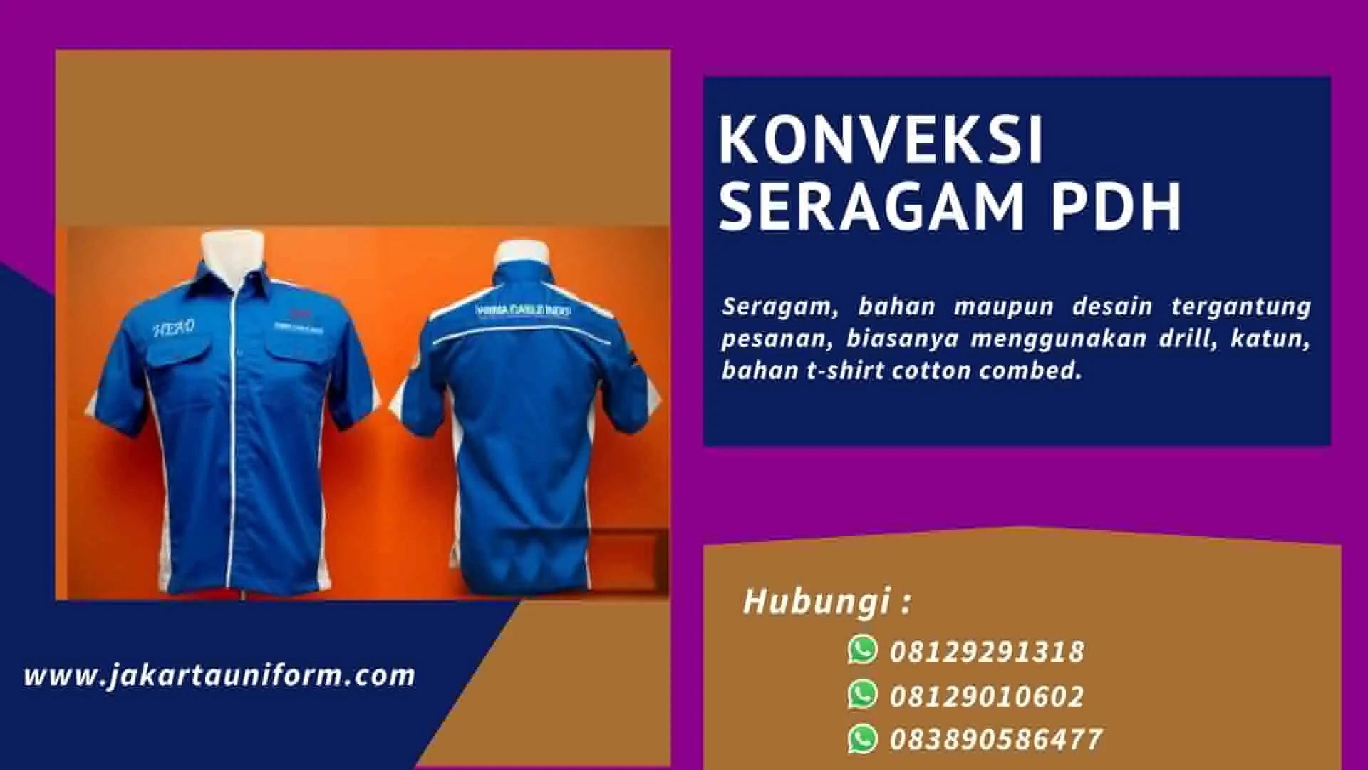 Konveksi Seragam PDH