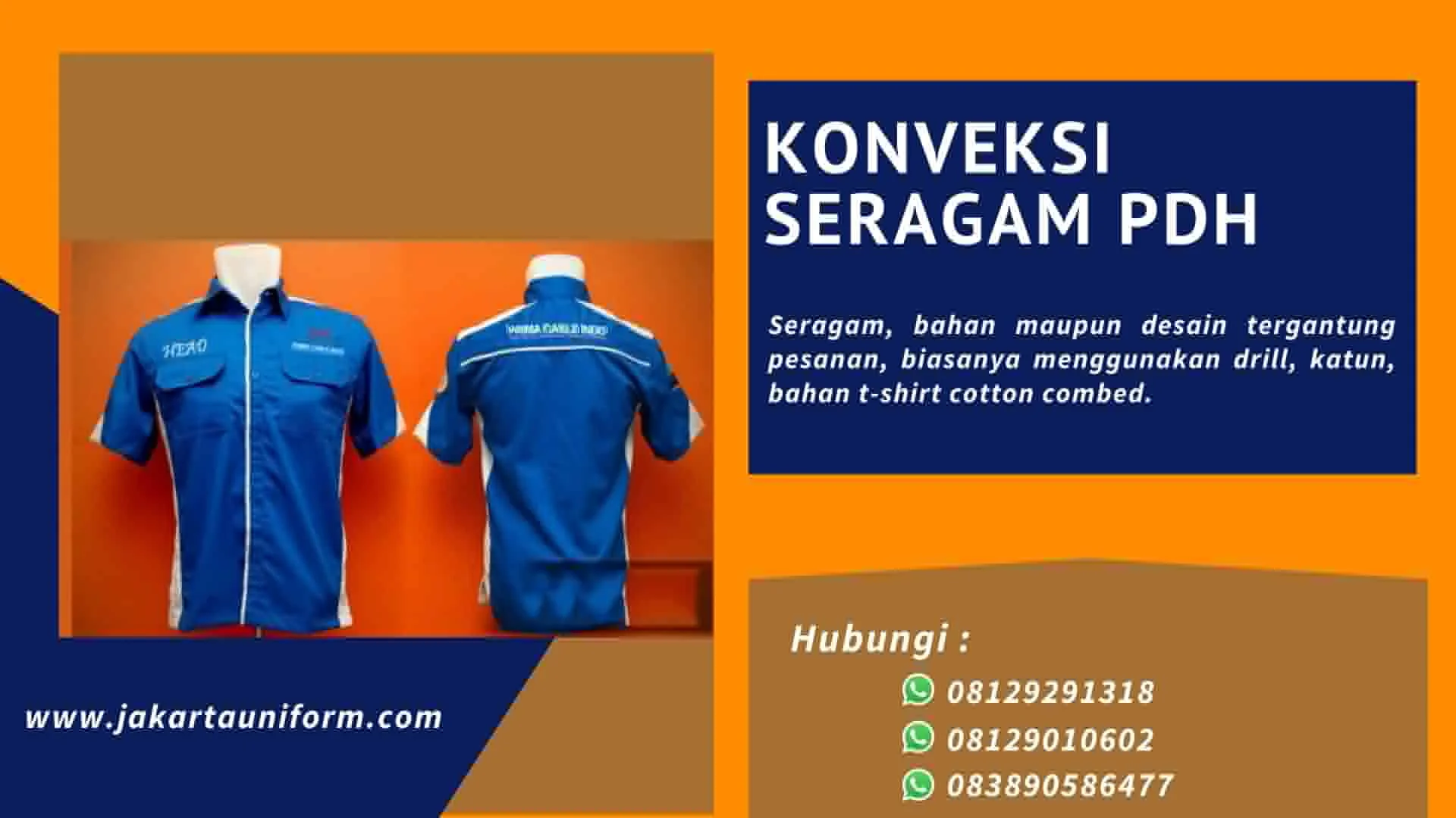 Konveksi Seragam PDH