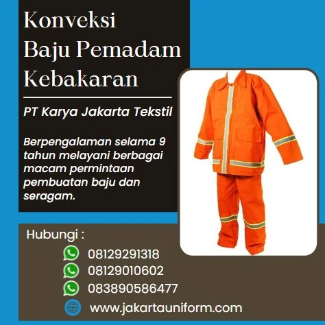 Konveksi Baju Pemadam Kebakaran di Ambon