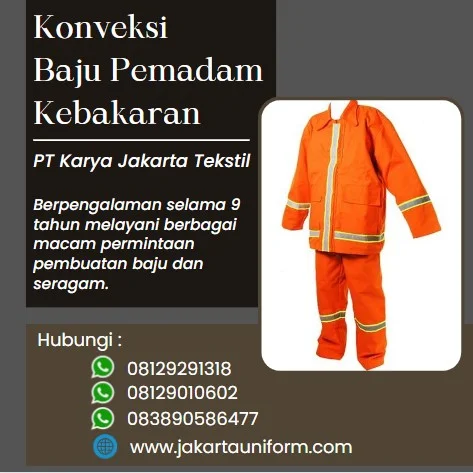 Konveksi Baju Pemadam Kebakaran di Banggai